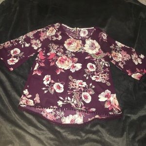 Target small Long sleeve chiffon shirt